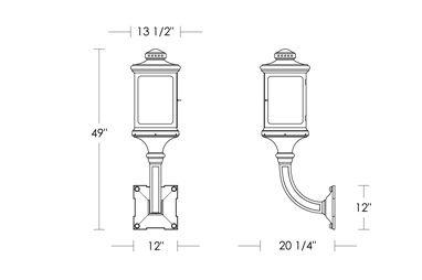 Bryant Park Wallmount